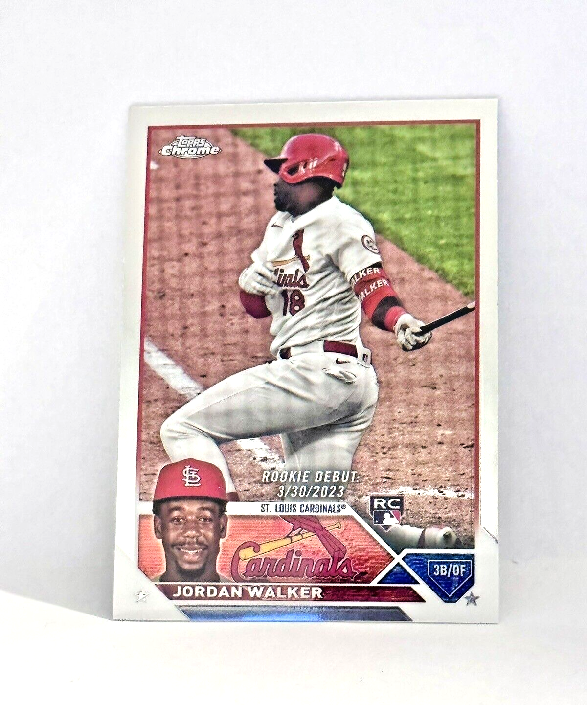 直筆サイン シリアル Topps JORDAN WALKER AUTO Jordan Walker 2023 Topps Chrome Red Wave Rookie Auto /5 PSA