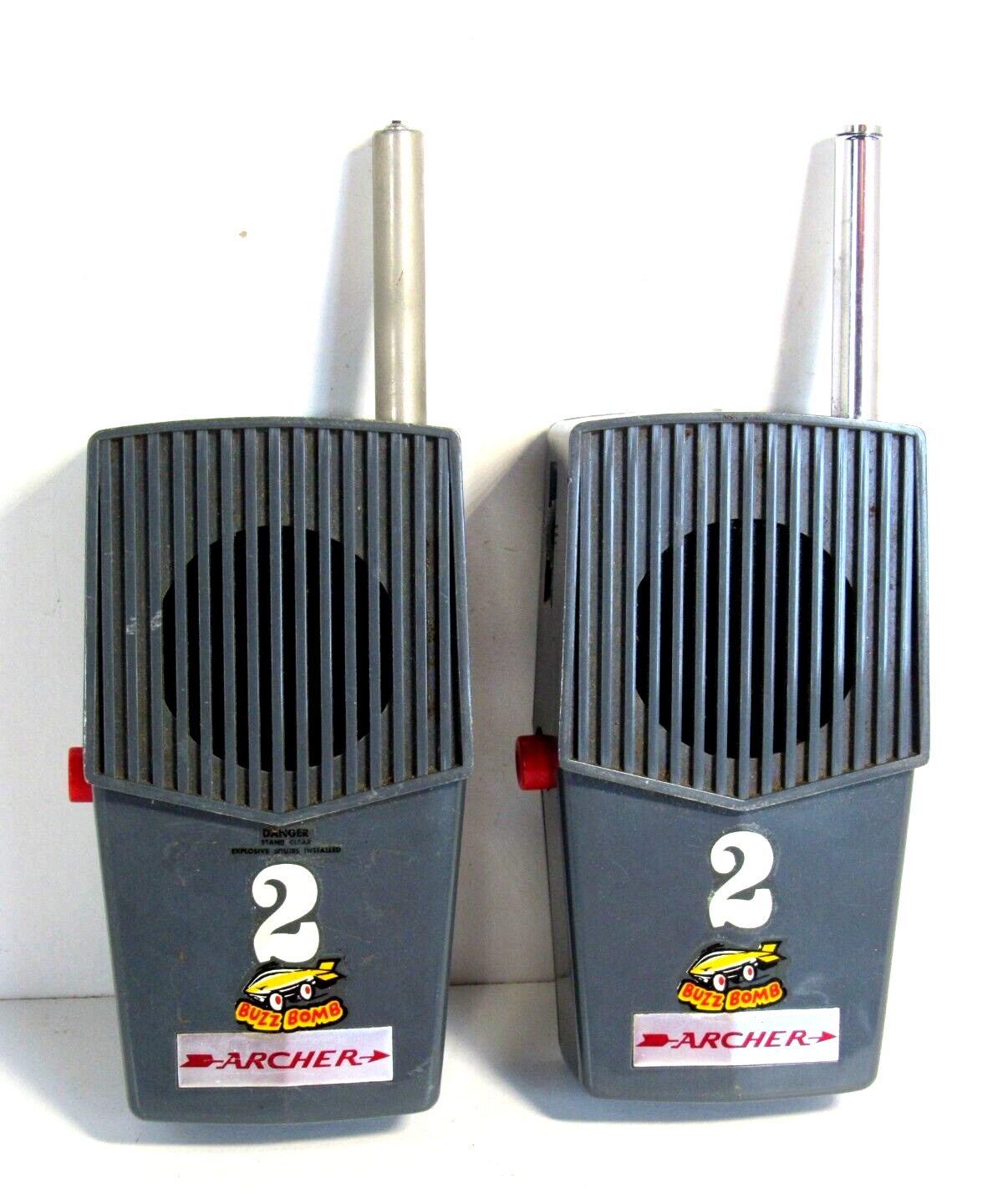 Rare VINTAGE 1970'S ARCHER Radio Shack  WALKIE TALKIE 2-WAY LOT OF 2 Japan  #V