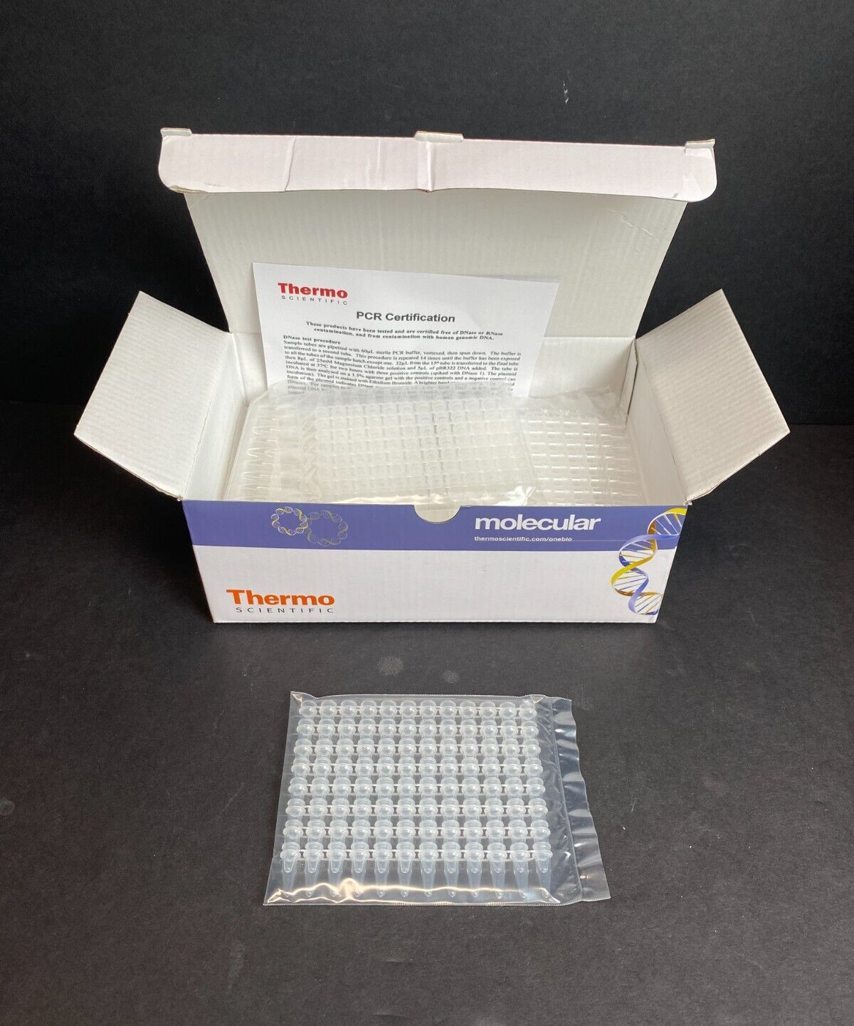 Thermo Scientific 12 Tube Strip Thin Wall with Flat Cap 0.2 ml 90 Strips