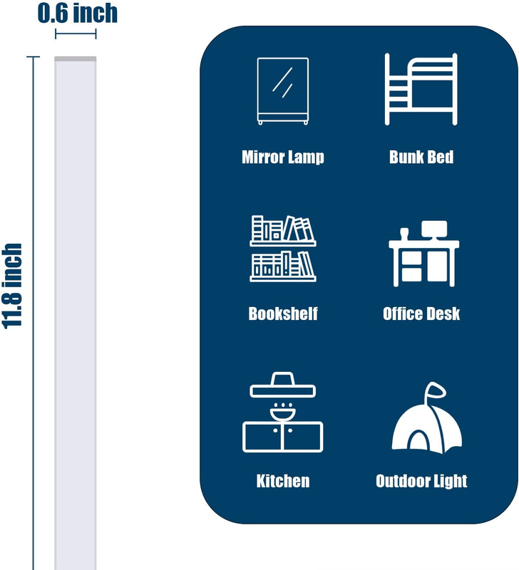 2Pack LED under Cabinet Light LED Light Bar with USB Powered Cabinet Lights