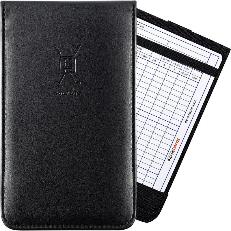 Leather Golf Scorecard Holder | Yardage Book Cover | Scorecard N Pencil Included