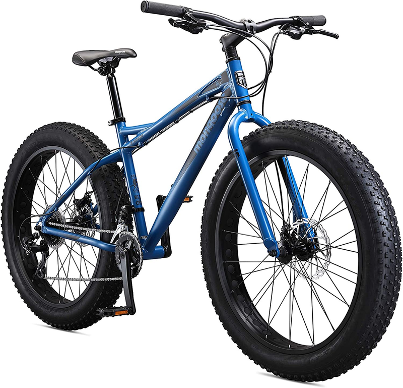 Mongoose Juneau Men and Womens Fat Tire Mountain Bike, 26X4-Inch Big Fat Wheels,