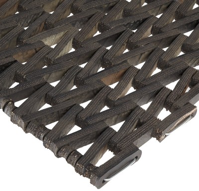 Durable Durite Recycled Tire-Link Outdoor Entrance Mat, Herringbone Weave, 17...
