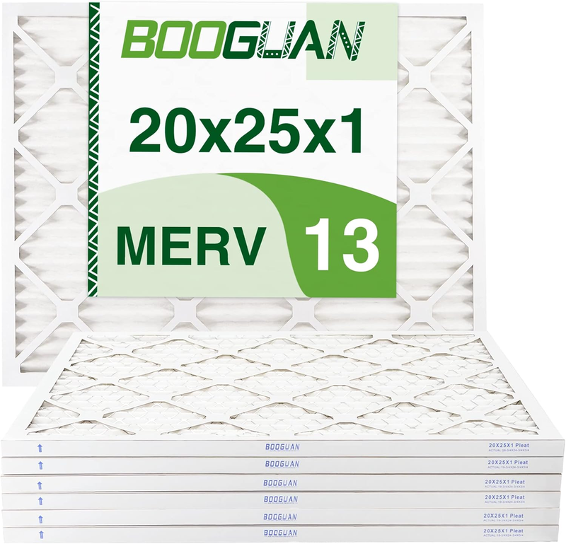 Filters 20x25x1 MERV 13 Air Filters Pleated HVAC AC Furnace Filters (6-Pack)