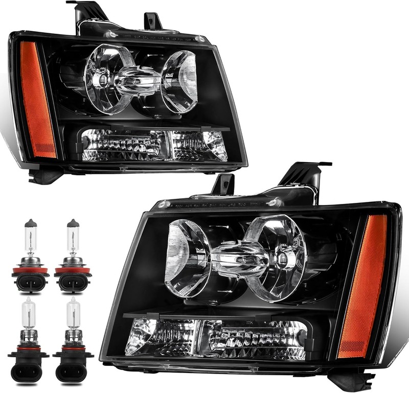 Headlight Assembly for 2007-2014 Chevy Tahoe Suburban 1500 2007-13 Suburban 2500