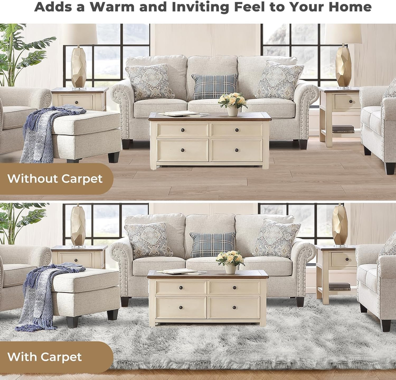 Area Rug for Living Room, Ultra Soft Nursery Rugs for Bedrooms, 4x5.9 Fluffy Kid