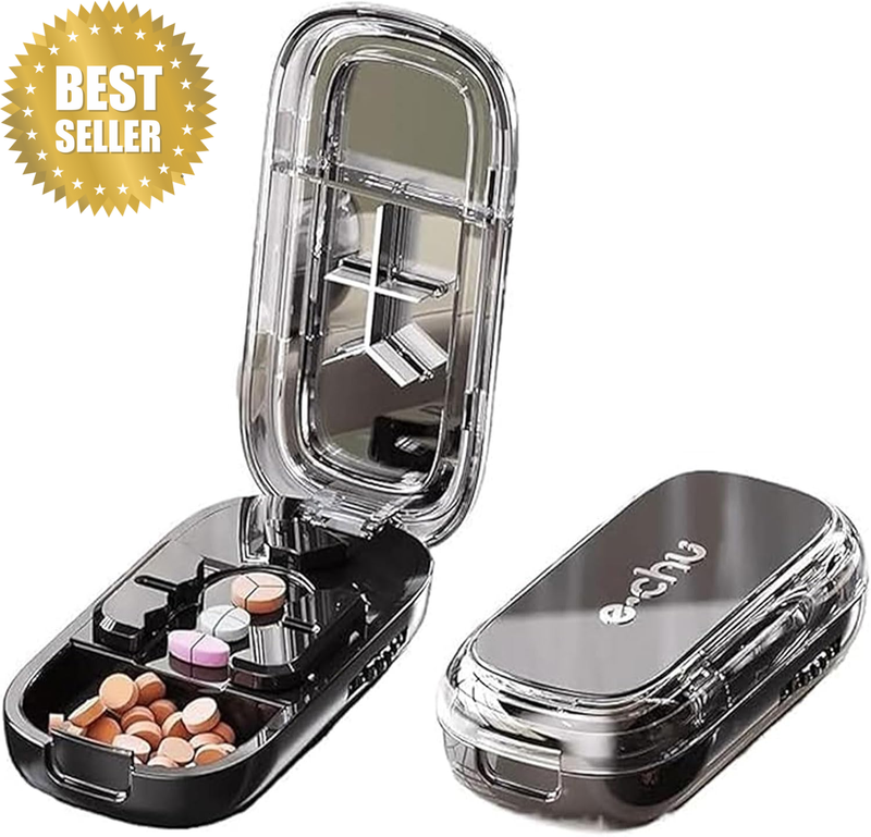 Adjustable Pill Cutter and Splitter for Small Pills with Stainless Steel Blade -