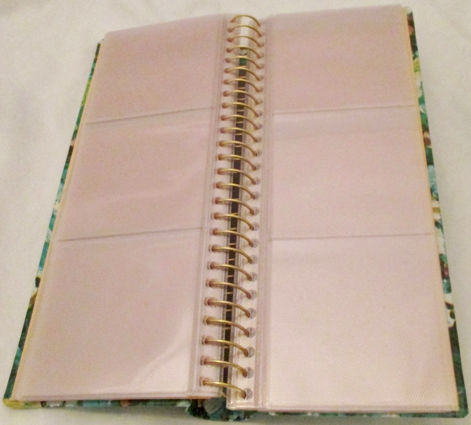 New Vintage 1970s Mod Hippie Flower Power Photo Album Blue Green 16 Pages