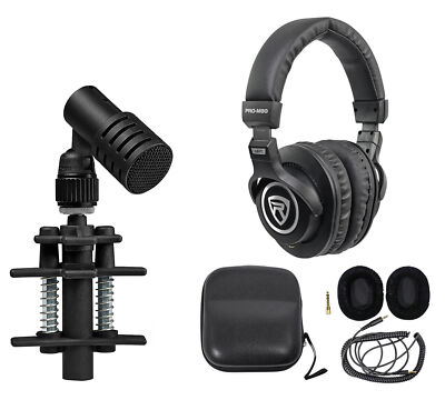 Beyerdynamic TG D35 Dynamic Drum Microphone Mic For Toms and Snare+Headphones