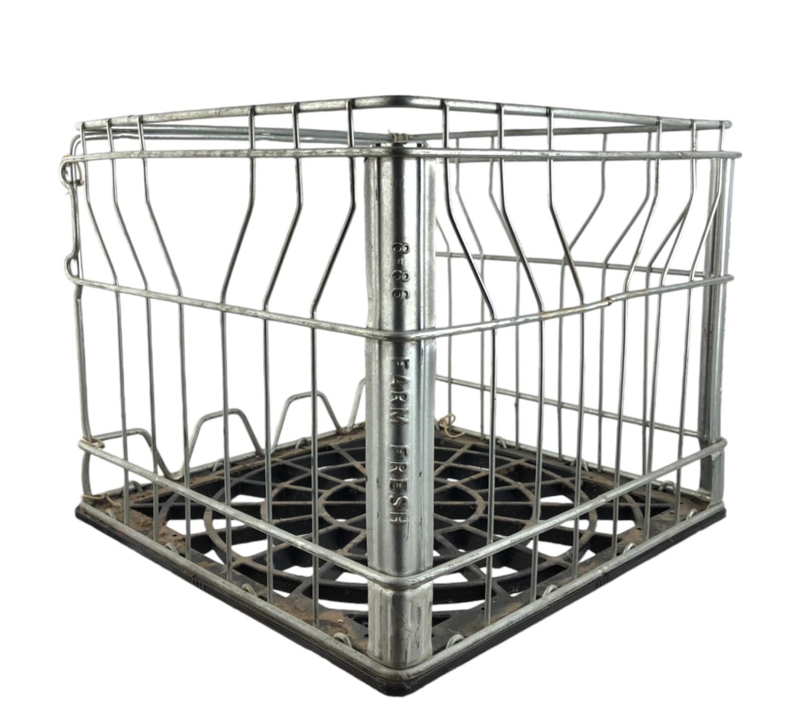 テント・タープ Vtg wire l milk crate USA 70's Vintage Dairy