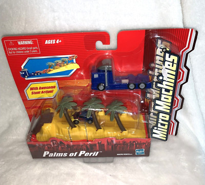 New Vintage 2003 Hasbro Micro Machines Palms Of Peril Stunt Action Playset