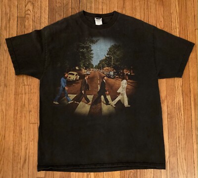 vintage 2005 THE BEATLES Abbey Road apple T-SHIRT XL | eBay