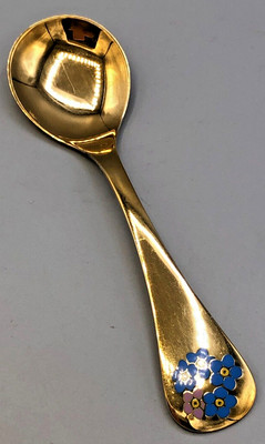 Georg Jensen (Denmark) Annual Floral Series Spoon, Sterling Silver, 1983