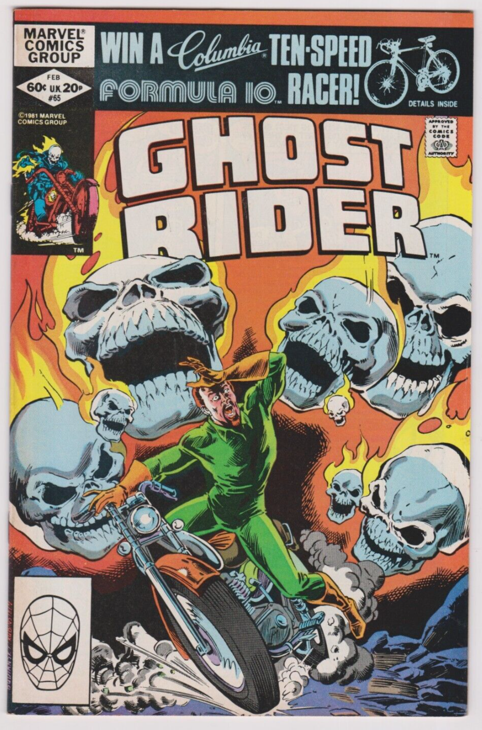 アメコミ Ghost Rider Marvel Ghost Rider #65 (Feb 1982, Marvel Comics) | eBay