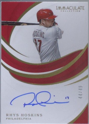2019 Panini Immaculate Collection - Rhys Hoskins #S-RH