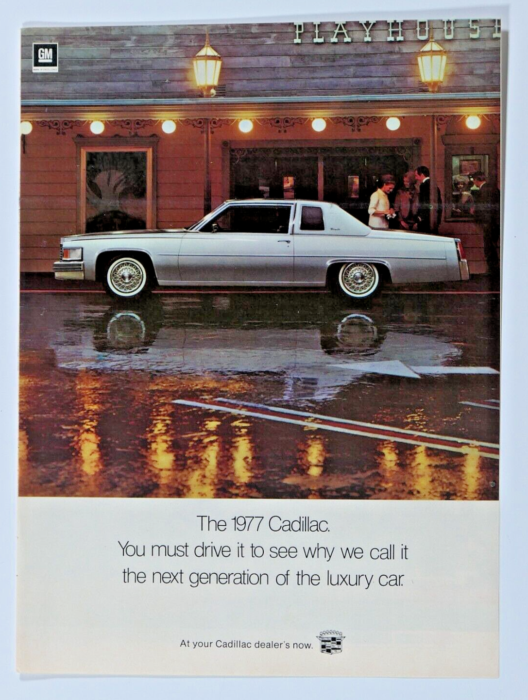 CADILLAC☆最終値下げ☆CADILLAC IS BACK(DVD) 1977 Cadillac Coupe Deville Silver Vintage Original Print Ad