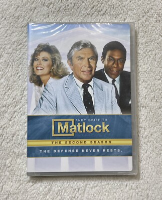NEW   SEALED Matlock: The Second Season 2nd 6-Discs