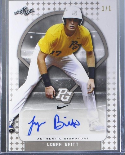 2018 Leaf Perfect Game National Showcase - Logan Britt #BA-LB1