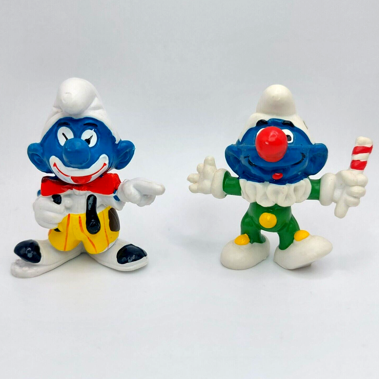 Set of 2x Smurfs - Clown Smurf #20033 & Jester Smurf #20090