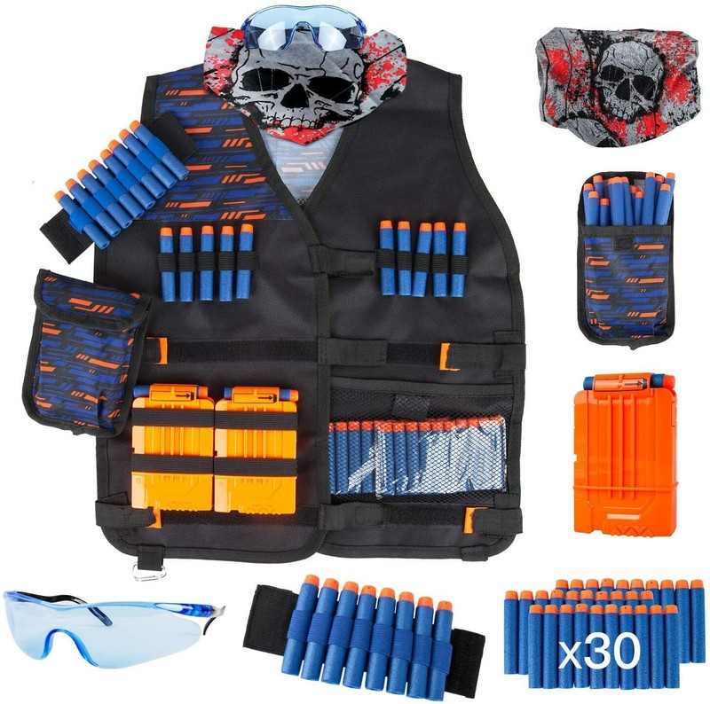 Kids Tactical Vest Kit for Nerf Guns N-Strike Elite Series w/ Refill Darts New 605779841443 | eBay