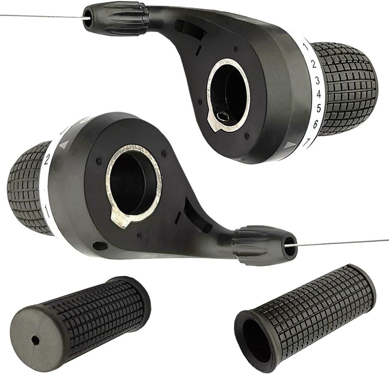 1 Pair Bicycle Twist Grip Gear Shifters 3X7 Speed DIP