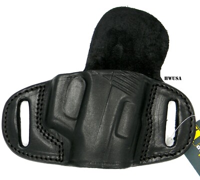 CLOSEOUT! Right Hand Extra Protection Quick Draw Leather Belt Holster - CHOOSE