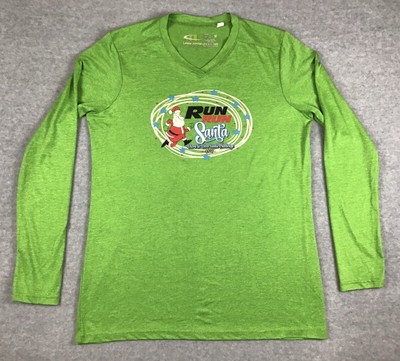 Run Run Santa Viera to Vero Santa Challenge 2017 Shirt Leslie Jordan Womens M