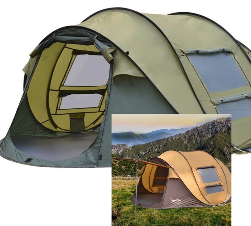Instant Outdoor Tent Waterproof 3 4 Person Setup Camping Hiking