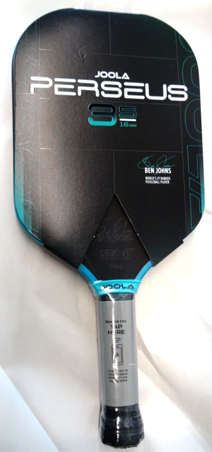 【新品未使用】JOOLA BEN JOHNS PERSEUS 3S 16MM JOOLA Ben Johns Perseus 3S 16mm Pickleball Paddle | LT Shop