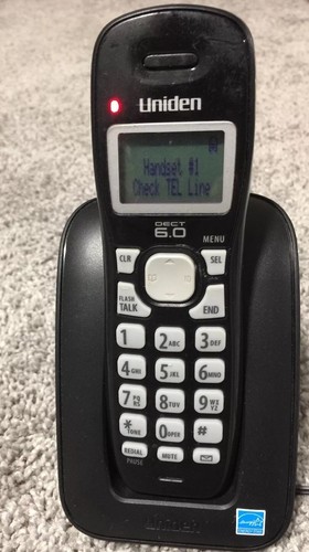 Uniden D1361 BK Black DECT 6.0 Cordless Phone Expansion Handset