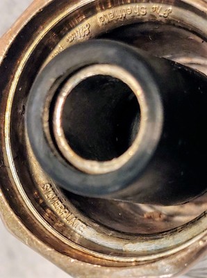 Vintage Sheffield Silver Co Silverplated Wine/Liquor Bottle Pour Spout & Stopper