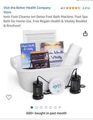 New Ionic Foot Cleanse Ion Detox Foot Bath Machine. Foot Spa Bath for Home Use