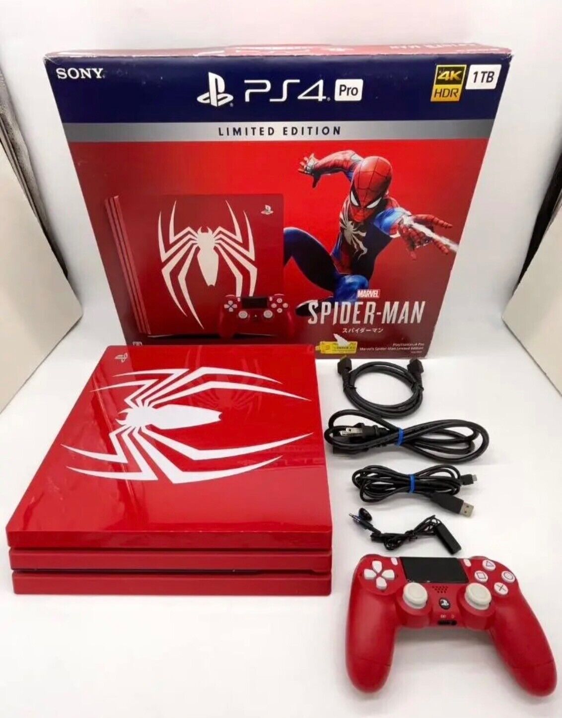 PS4 PlayStation 4 Pro Marvel's Spider-Man Limited Edition PS4 PlayStation 4 Pro Marvel's Spider-Man Limited Edition