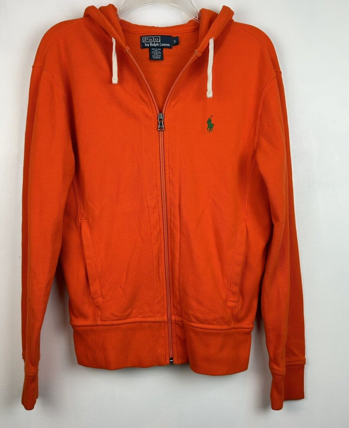 Orange polo online zip up hoodie