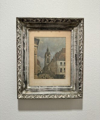 Jean-Baptise Camille Corot The Belfry of Douai Custom Framed Print - See Photos