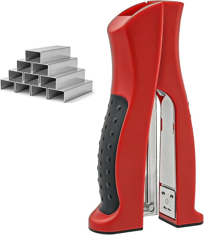Stand-Up Upright Heavy Duty Full Strip Stapler with 1000 Standard 1/4 Inch Stapl