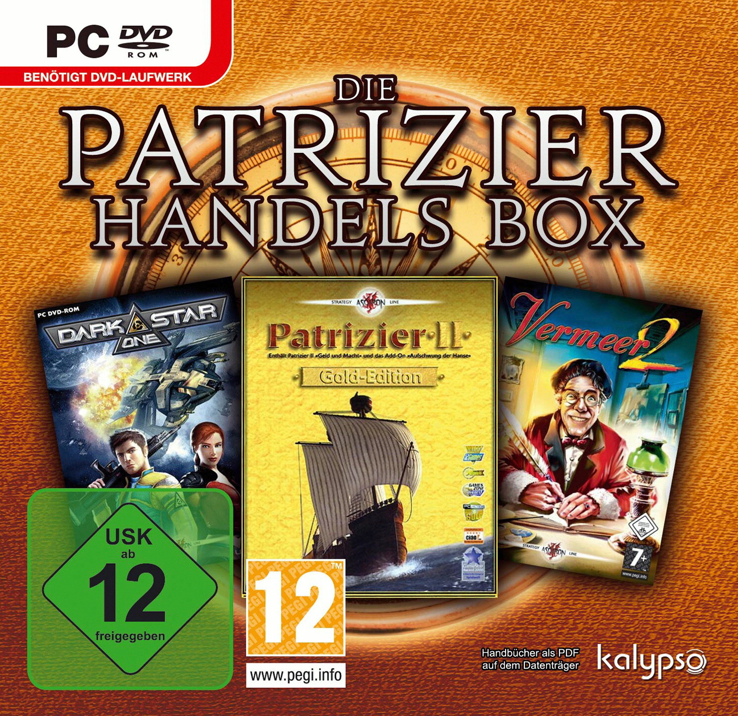 Die Patrizier Handels Box: Patrizier Ii Gold / Vermeer 2 / Darkstar One ...