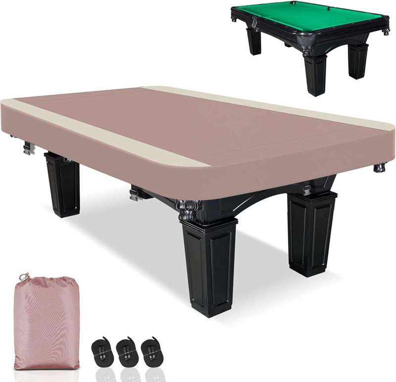 Billiard Pool Table Cover, 300D Oxford Cloth Material All Weather Waterproof Dus