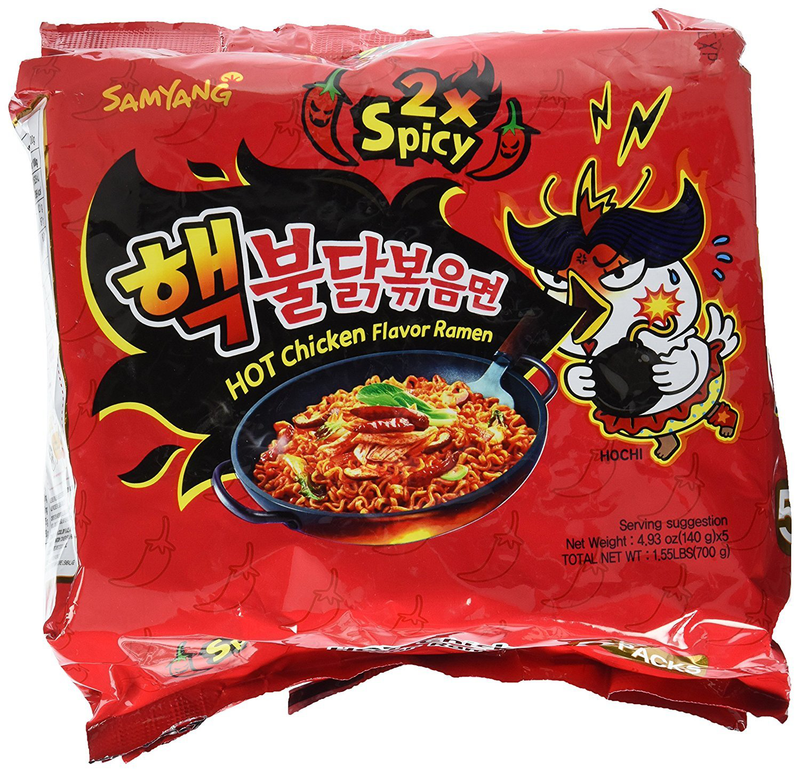 5 Packs Samyang 2X Spicy Hot Chicken Korean Ramen Fire Noodle Challenge Buldak