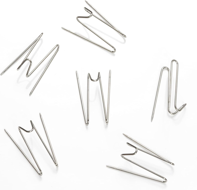 50pcs Fabric Panel Wall Wire Hooks,  Stainless Steel Cubicle Hooks Wall Clips Pi