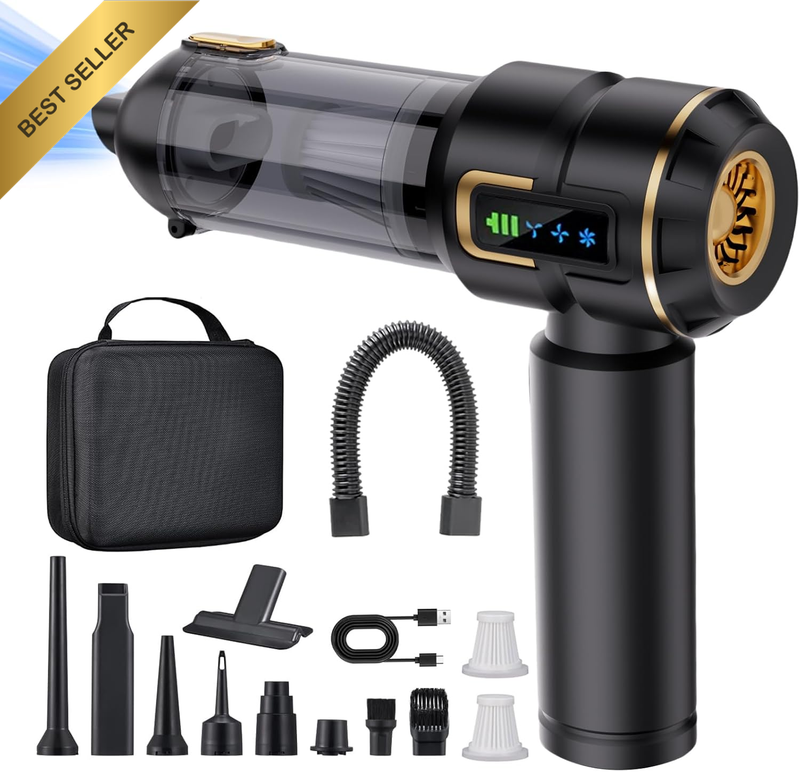 Car Vacuum Cleaner Cordless,27000Pa High Power Mini Vacuum Cleaner,Rechargeable