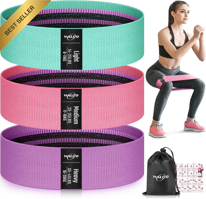 Resistance Bands for Legs and Butt, Fabric Exercise Loop Bands Yoga, Pilates, Re