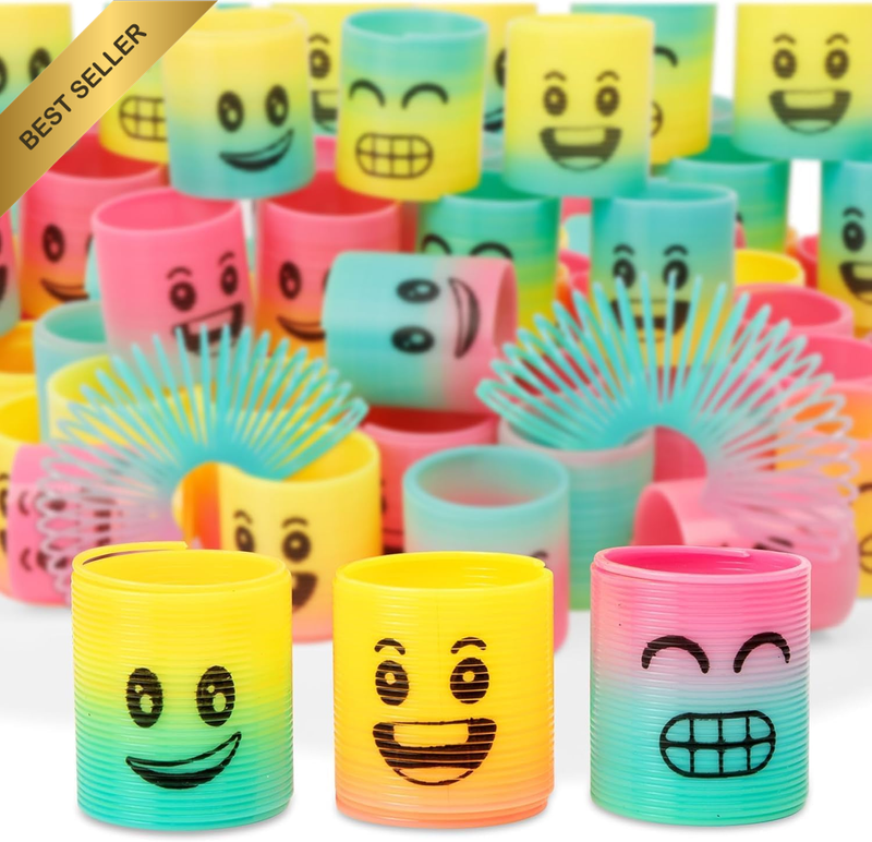 36 Pack Spring Rainbow Magic Fidget Stress Coil Mini Springs Bulk Toys Party Fav