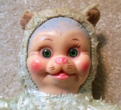 vintage rubber face stuffed animals