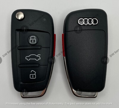 NEW! Audi 4button remote flip key fob Switchblade MYT4073A 8E0 837 220R 220F/A/L