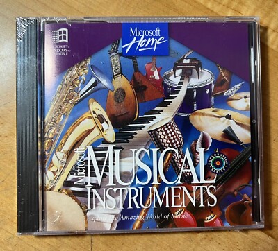 Microsoft Musical Instruments NEW in Original Sealed CD Case 1992 RARE