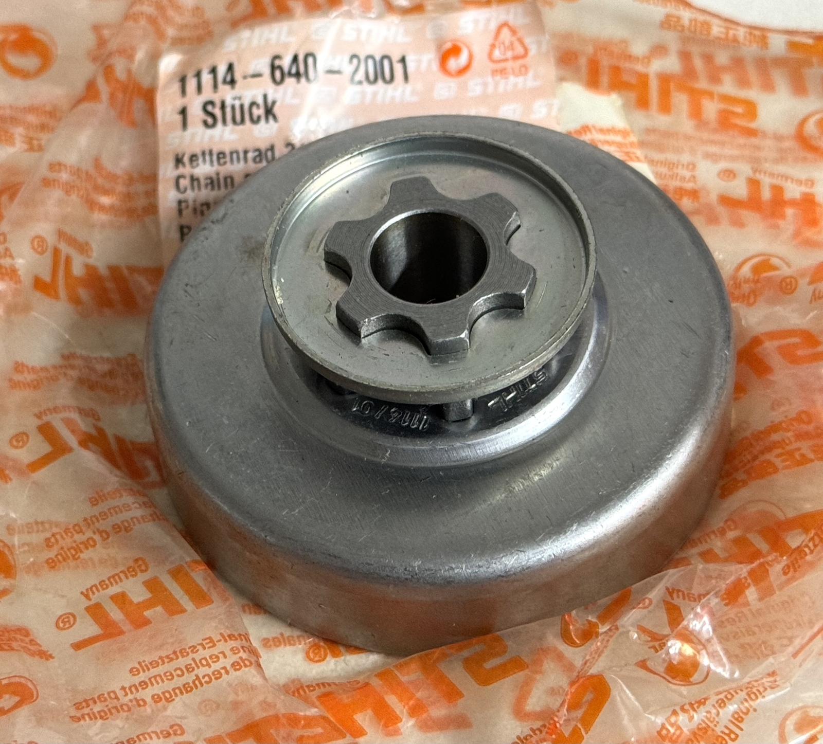 STIHL OEM NLA CHAIN SPROCKET 1114 640 2001 FOR 020 (1114) 3/8