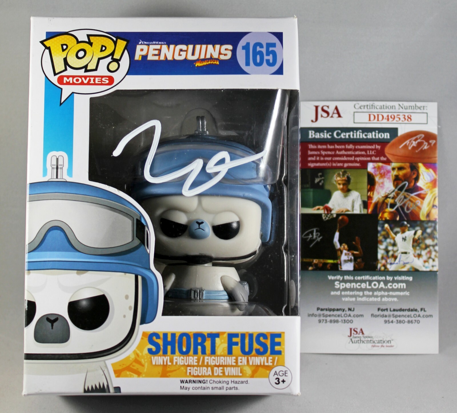 KEN JEONG SIGNED PENGUINS MOVIE SHORT FUSE FUNKO POP FIGURE