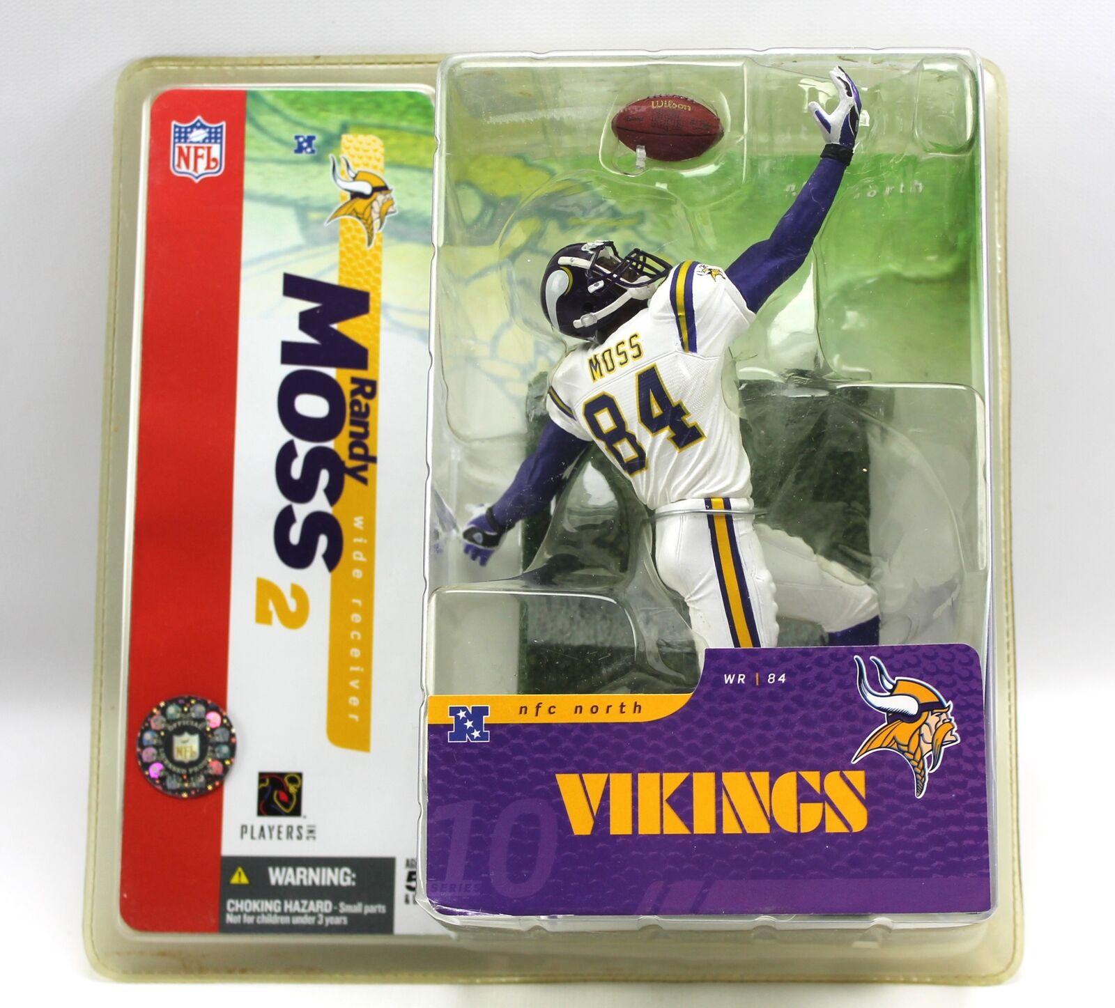McFarlane RANDY MOSS 2 White Minnesota Vikings NFL Action McFarlane RANDY MOSS 2 White Minnesota Vikings NFL Action