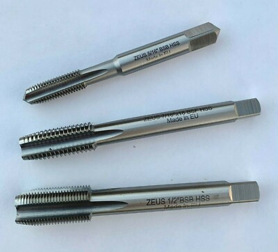 BSB or BSF 3/16 1/4 5/16 3/8 7/16 1/2 Taps HSS British Standard Brass Fine Tap